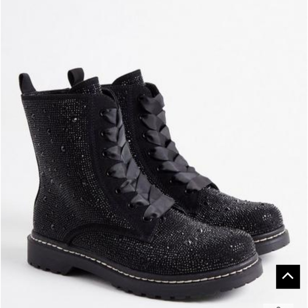 Betsey Johnson Rhinestone Boots made for Torrid